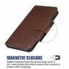 Retro lederen portemonnee hoesjes voor iPhone 15 14 Plus Phone15 12 13 Pro MAX 11 XR XS 8 7 6 Plus SE Creditcardsleuf ID-houder Stand Vintage Flip Cover Pouch Heren Mode Boek Portemonnee