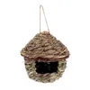 Straw Birdhouse voor Parrot Hamster Small Animal's Cage Birds Foking Bird House Home Hanging Decoraties