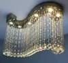 Tubor S forma creativa Lampadario a goccia di cristallo Apparecchi di illuminazione Lampada da soffitto di lusso moderna per soggiorno sala da pranzo AC90-240V MYY