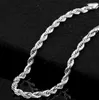 Mode -Seilketten -Armbänder für Frauen Männer 4mm 925 Sterling Silverwedding Party Armband Europäische Zauberbänder 5807049