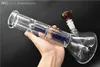 Grueso grande Glass Bong Dab Rig Water Pipe Bongs Tall Pipes grandes plataformas petroleras de narguile embriagador burbujeador cenicero cera tazón de vidrio colorido percolador