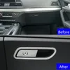 Copilot Glove Box Frame Decoration Decals Car Styling for Q5 2018 2019 LHDステンレス鋼インテリアアクセサリー8504369