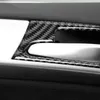 Fibre de carbone voiture intérieur porte poignée couverture garniture porte bol autocollants décoration pour BMW E70 E71 X5 X6 2008-2013 2014 accessoires