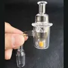 25 mm gele cadmium pijpkernreactor kwartsbanger met draaiende carb-dop thermochrome thermische 10 mm 14 mm 18 mm voor waterpijpen glazen waterpijpen