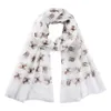 Moda Golden Retriever Print Scarf Scarf Shawls Mulheres Long Soft Dog Padrão Animal Envoltório Cachecóis Hijab 4 Cor