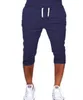 Nieuwe mannen buitenlandse handel Hot Style European and American Leisure Sports Slimming Fitness Five Point Mens Jogging Broek