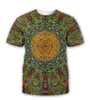 Nieuwste Mode Mens / Dames Psychedelische Zomer Stijl Tees 3D Print Casual T-shirt Tops Plus Size BB0165