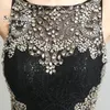 Lüks Tül Denizkızı Kristal Sequins Prom Hollow Back 2020 Seksi Sheer Korse Zarif Vestidos De Festa Akşam Fırsat LX17285D