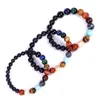 Osiem planet Nature Stone Beaded Strands Bransoletka kobiety męskie bransoletki koraliki bransoletki mody biżuteria wola i piaszczysta