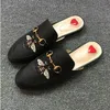 Hot Sale-Brand Princetown Designer Fashion Genuine Leather Loafers Shoes Metal Chain Ladies Casual Mules Flats New
