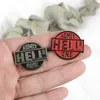 HELL ADMIT ONE Enamel Pins Black Red Badges Custom Brooches Pastel Lapel pin Denim Shirt Cool Punk Hell Ticket Jewelry Gift