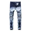 Nouveau 2019 North American Men s Jeans Zipper Stretch Fashion Deux couleurs pour hommes Slim Straight Cylindre Jeans