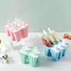 4/6 Сетки Силиконовые Ice Cream Mold Popsicle Формы DIY Домашнее мороженое Mold Popsicle Ice Pop Maker Ices Куб Maker Оптовая DBC BH3770