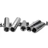 Freeshipping 10Pcs 1/2 Chrome Vanadium Steel Lengthened Hex Plum Sleeve 10/13/14/15/16/17/18/19/21/24Mm Silver Socket Screwdriver Head Set