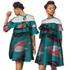 فساتين أفريقيا للنساء فساتين الشمع الأفريقية طباعة dashiki زائد الحجم أفريقيا نمط الملابس للنساء مكتب اللباس WY3890