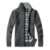 Fashion-Mens Soft Wool Knit Zip Up Funnel Neck Jacket Cardigan Jumper Sweater Top