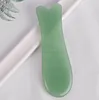 Hälsovårdsverktyg Handgjorda Grön Aventurine Guasha Fish Shaped Jade Gua Sha Facial Scraping Massage Tool