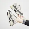 Niet-merk mode vrouwen oude vader schoenen triple wit grijs zwart mesh ademende comfortabele sport designer sneakers maat 35-40