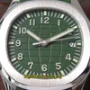 ZF Top -versie Aquanaut 5168G010 Groene Dial Cal324 SC Automatisch mechanisch 5168 Mens Watch Sapphire Steel Case Rubber Luxe Spo9584783