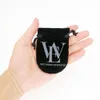 MOQ 50 pièces LOGO personnalisé pliable sac cintre sans miroir imprimé cadeau velours pochette Table sac à main sac à main support crochet