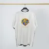 Tide marki mężczyzn i kobiety Shortsleeved Tshirt Błąd Trzy główne gigantki logo Wzór Logo Drukowane Shortsleeved T Japan i S3603183