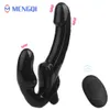 10 velocità senza spalline strapon dildo vibratore wireless remote donne doppia vibrazione lesbica punto g giocattoli adulti del sesso per coppia femminile J190626