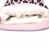 New design leopard beanies men women unisex hats outdoor warm skull caps high quality luxury designer pompom cat print hats2893047