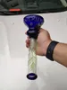 14 pulgadas Cubilete Bongs Tuberías de agua Tubo recto Dab Rigs Brillan en la oscuridad UV Bongs Pintura a mano Vidrio Tubería de agua Dab Rigs