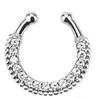 Hot Neus Ring Crystal Neus Hoop Neus Ringen Body Piercing Sieraden Fake Septum Clicker Niet Piercing Hanger Clip op Dames Body Sieraden WCW713