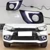 2 Stuks Led-dagrijverlichting Voor Mitsubishi Outlander Sport Asx Rvr 2016 2017 2018 2019 Drl Mistlamp Cover met Geel Signal4135232