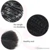 VM Brazilian Afro Kinky Curly Clip In Human Hair Extensions 7 st / set 4b 4c Clips i hårförlängningar 100g 120g 160G VMAe hår
