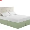 Hotell Luxury Bed Kjol / Damm Ruffle Snygg Modern Bed Kjol 14 tum Skräddarsydd Drop Resistant Linens Queen och King Size Home SoTding Supplies