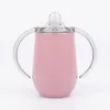 13 Colors Bottle 10oz Vacuum Insulated Sippy Cup Stainless Steel Tumbler Double Wall Water Cups With Handle For Kids