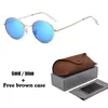 Brand Designer Metal Cadre ovale Sunglasses Men Femmes Soumuant Généres de mode Retro Vintage Sun Suns With Retail et Box4356648