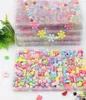 Kit de fabricación de joyas DIY Colorful Pop Beads Set Regalos hechos a mano creativos Acrílico Cordón Ensartar Collar Pulsera Artesanía para niños niña favor