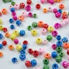 200 pièces/lot multi couleurs vis en bois naturel perles rondes en vrac perles de bois bijoux accessoires pour collier Bracelet enfants bricolage faisant