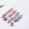 ins baby pacifier holders newborn pacifier clips prevent falling infant cartoon gutta percha clips for baby feeding
