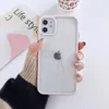 New two-color matching for Iphone 14/14pro max 14pro13 13pro silicone edge anti-drop anti-scratch super clear transparent phone case