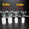 Bongs for Smoking Saplı Cam Bong Ve Borular 14mm 18mm Erkek Ortak Cam Bowl için Cam Çanak Tütün Herb Kuru Bowl Slayt