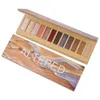 UCANBE 12 couleurs Palette d'ombres à paupières Kit de maquillage paillettes scintillantes poudre pigmentée mate longue durée cosmétiques pour les yeux nus 20 ensembles/lot DHL