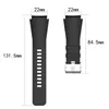 22mm Soft Silicone Watchband för Samsung Galaxy Watch 46mm Gear S3 Classic Waterproof Wristband för Ticwatch Pro Amazfit GTR 47M6109493