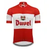 DUVEL beer HERREN Radtrikot-Set rot Pro Team Radsportbekleidung 9D Gel atmungsaktives Polster MTB ROAD MOUNTAIN Bike Wear Racing Clo Bike 270er Jahre