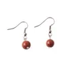 Boucles d'oreilles en perles de 8mm, perles en pierre naturelle, boucles d'oreilles en argent pour dames, fraîches et élégantes