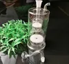 Narghilè d'acqua ultra-silenzioso con doppio nucleo di sabbia, nuovi bong di vetro unici Tubi di vetro Tubi d'acqua Narghilè Oil Rigs Fumo con Droppe