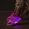 LED Trainers Night Running Shoes Fashion Colorful Luminous Sneakers Men Women Led Shoe Top Selling Drop Shipping