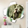Stereoskopowy 3D przez ściany Dinozaurów Muurstickers dla dzieci Pokoje Sypialnia Home Decor Dekoracje Naklejki
