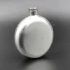 5oz Stainless Steel Hip Flask Portable Outdoor Flagon Whisky Stoup Wine Pot Alcohol Bottles Mini Round Men Pocket Hip Flasks ZZA1351-7