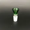 Glass bowl male 14mm 18mm double layers colorful bong accessory cone smoking pipes 2018 latest hookah accessories