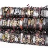 Vente en gros de lots en vrac Mix Styles Bracelets de manchette en cuir en métal Bijoux pour hommes et femmes Cadeaux de fête (Couleur: Multicolore)