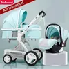 New Multi-function High quality material Baby Stroller to Send Basket Four Seasons for 0-4 Years Old Can Be Used designer comfortale Unique design